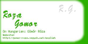 roza gomor business card
